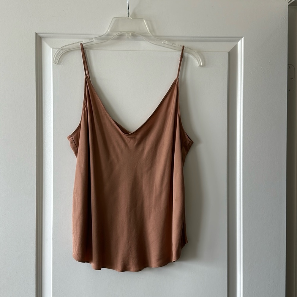 A&F satin tank top